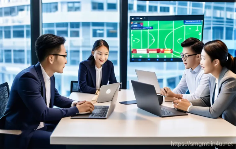 스포츠경영관리사와 스포츠 국제 규정 - **Image Prompt 1: The Rise of K-Sports Experts**
A dynamic and diverse group of modern sports pr...