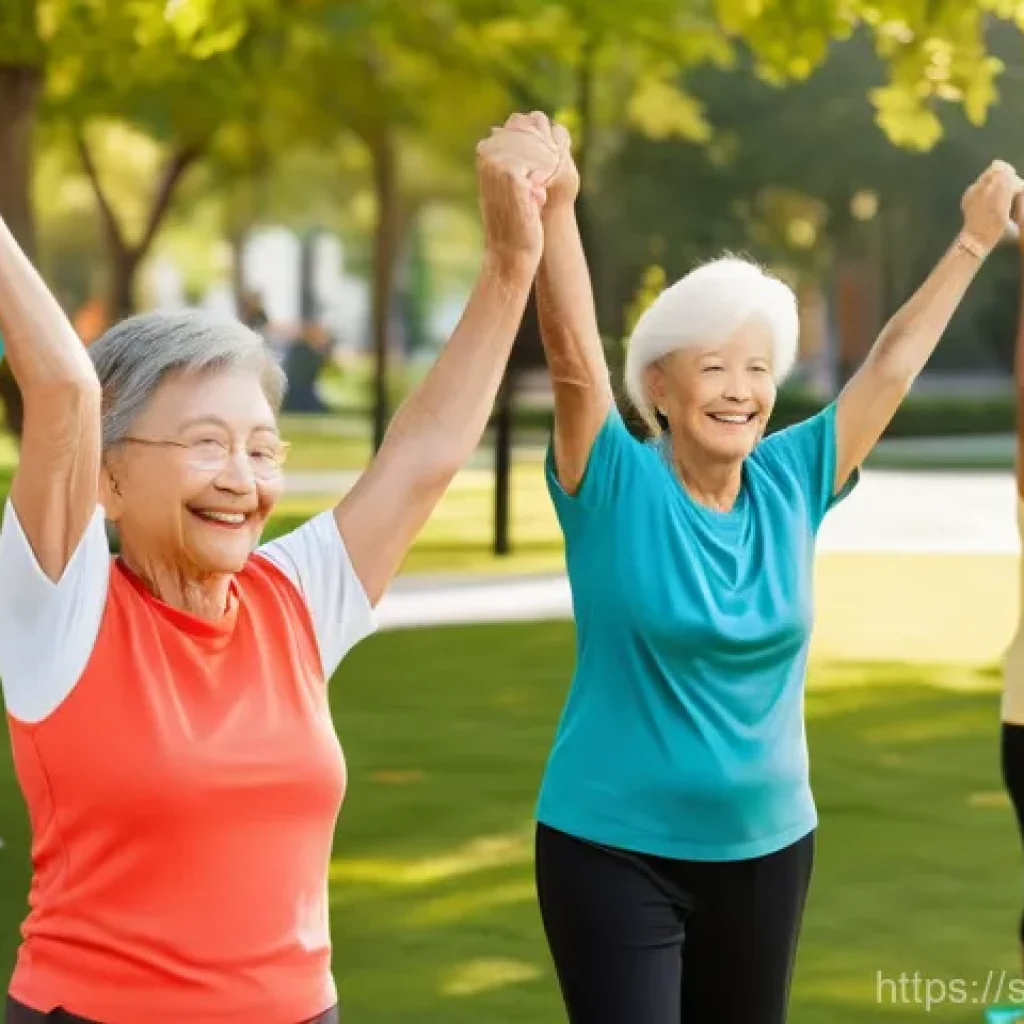 스포츠경영관리사와 국제 스포츠 이벤트 - **Prompt:** A dynamic, sun-drenched outdoor fitness park where a diverse group of individuals, inclu...