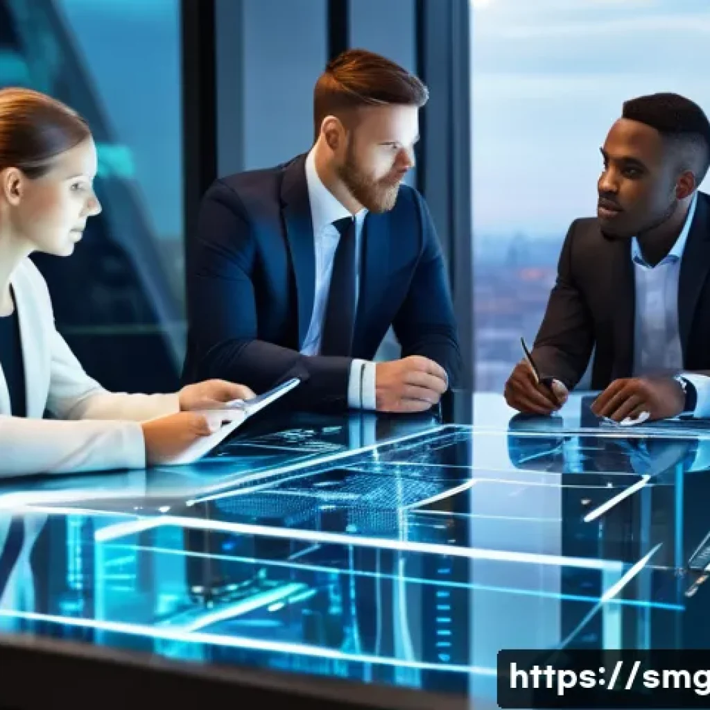 스포츠경영관리사와 스포츠 정책 분석 - **Prompt 1: The Strategic Hub of Sports Management**
A diverse team of four dynamic sports manag...