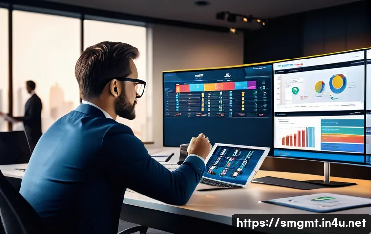 스포츠경영관리사와 스포츠 트렌드 분석 - A professional sports event planner in a modern conference room, analyzing detailed charts and digit...